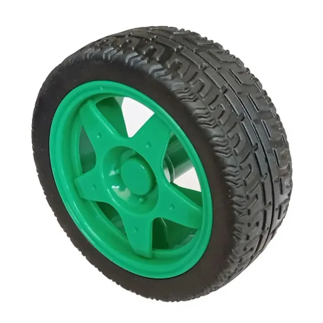 Ruota con gomma per robot o smart car Verde