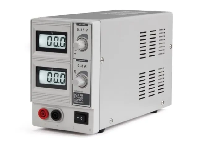 Velleman Alimentatore da laboratorio, regolabile, 0-15 VDC/0-3 A. LABPS1503