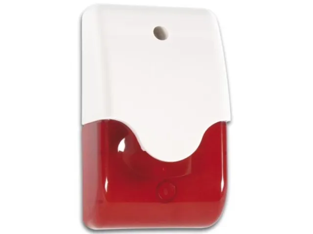 Sirena Velleman + strobo rosso in custodia con LED SV/PSL3R