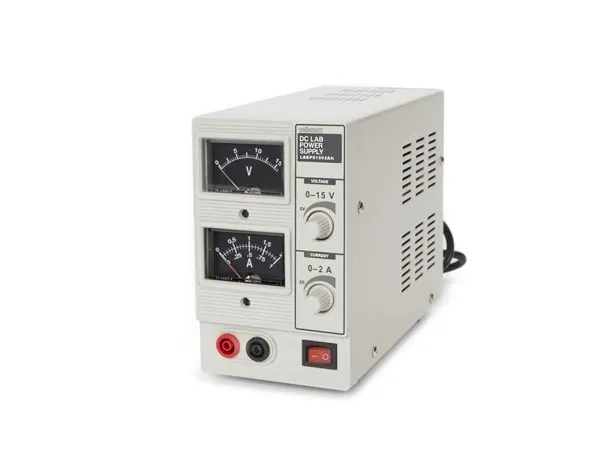 Alimentatore da banco 0-15V DC / 0-2A Analogico