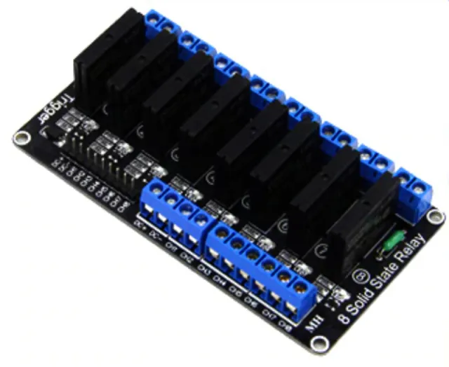 Modulo relè a stato solido 5V | 8 canali (OMRON G3MB-202P)