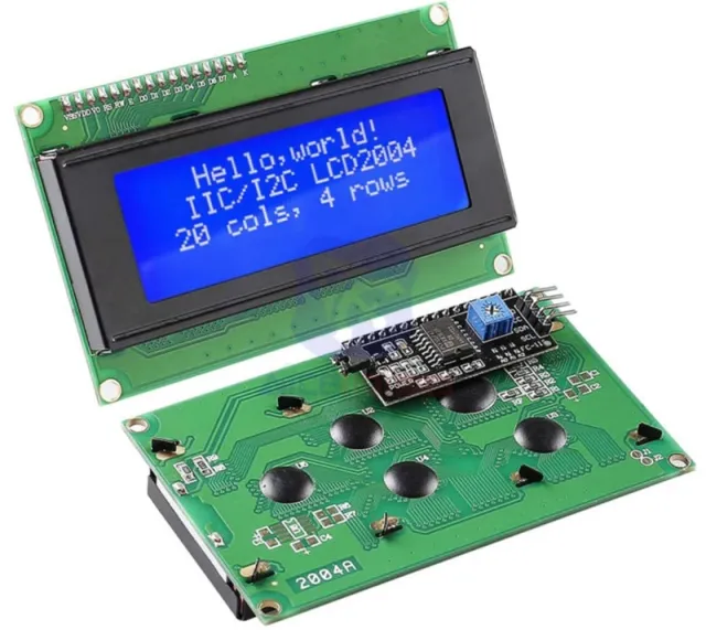 2004 LCD retroilluminazione blu 20x4 con I2C pre-saldato