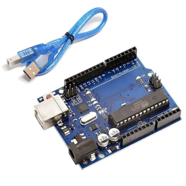 Arduino UNO R3 DIP Compatible  chip rimovibile incl. cavo USB