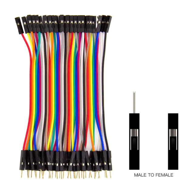 Cavi Dupont Jumper 40 pezzi (Maschio-Femmina) 30cm ponticelli per Breadboard