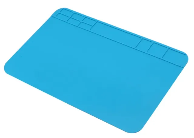 Tappetino da saldatura flessibile in silicone 30x20cm blu