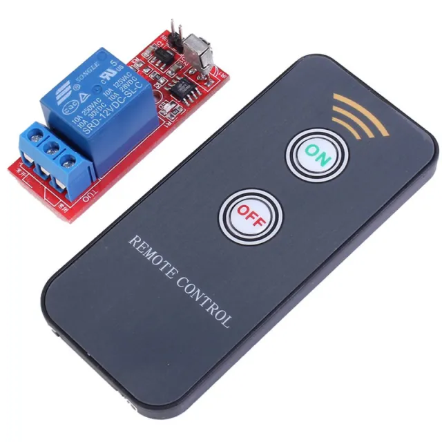Modulo relè a infrarossi 12V con telecomando (batteria inclusa) - 1 canale