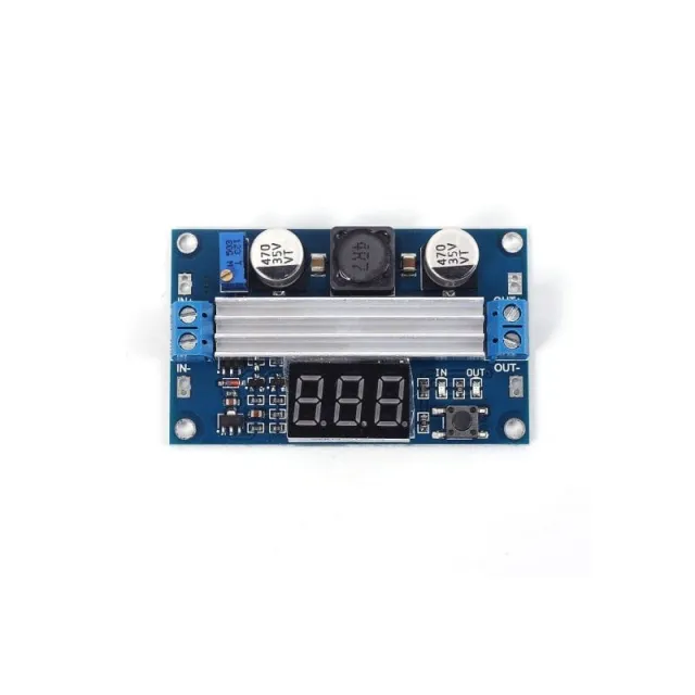 Modulo step-up regolabile DC-DC High Power 3.0~35V a 3.5~35V 100W con voltmetro digitale