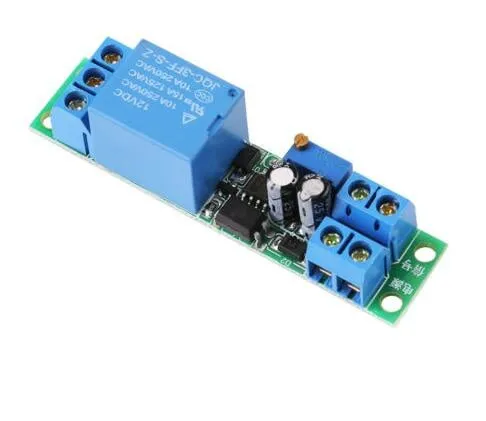 Modulo relè con ritardo temporale regolabile 12V