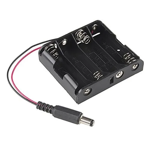 Portabatterie 4x AA con jack DC (6V)