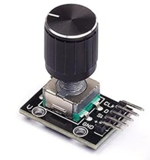 Encoder rotativo HW-040 con cappuccio in alluminio per Arduino