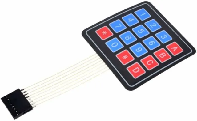 Interruttore tastiera a membrana Matrix 4x4