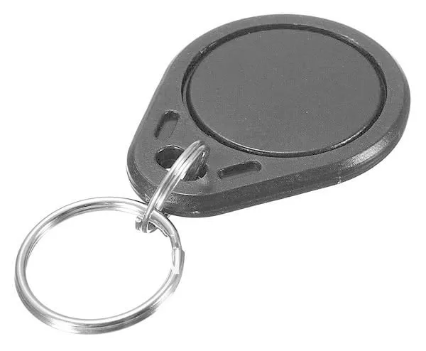 Nero | Portachiavi tag RFID a goccia | 13,56Mhz | 1K S50 | Mifare Classic