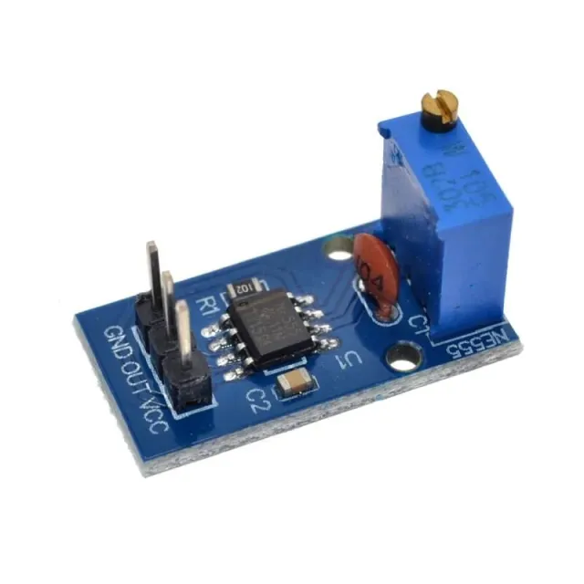 Modulo generatore di impulsi a frequenza regolabile NE555