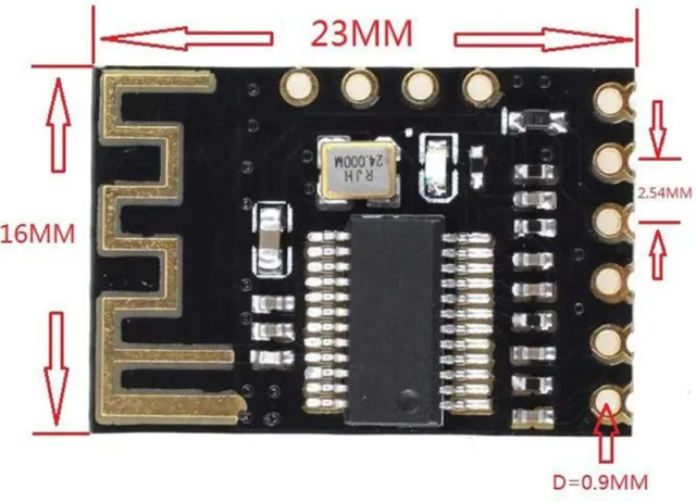 Modulo ricevitore audio Bluetooth wireless MH-M18