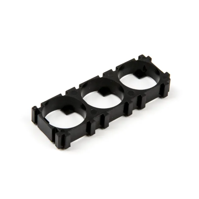 Portabatterie 18650 per 3 batterie con morsetto commutabile