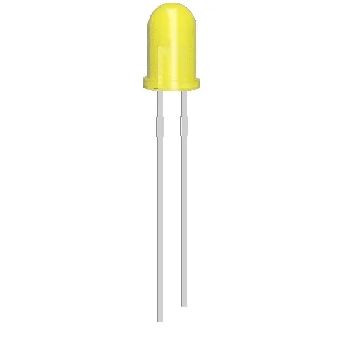 10x Diodo LED 5mm Giallo 2V