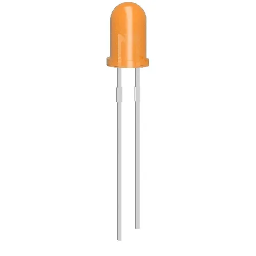 10x Diodo LED 5mm Arancione 2V