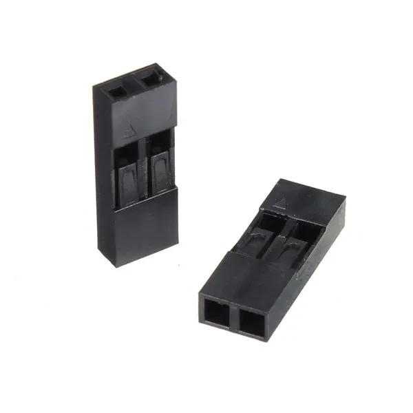 Connettore pin housing in plastica 2P Dupont 2.54mm