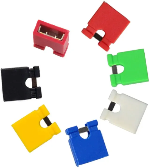 Jumper Cap 2 Pins 2,54mm (Giallo) per es. Arduino, Esp32 e Raspberry Pi