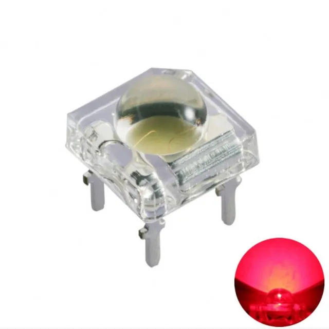LED 5mm Super Flux Piranha 4pin - Rosso