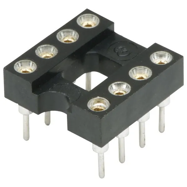 Zoccolo IC PCB a 8 vie con fori rotondi