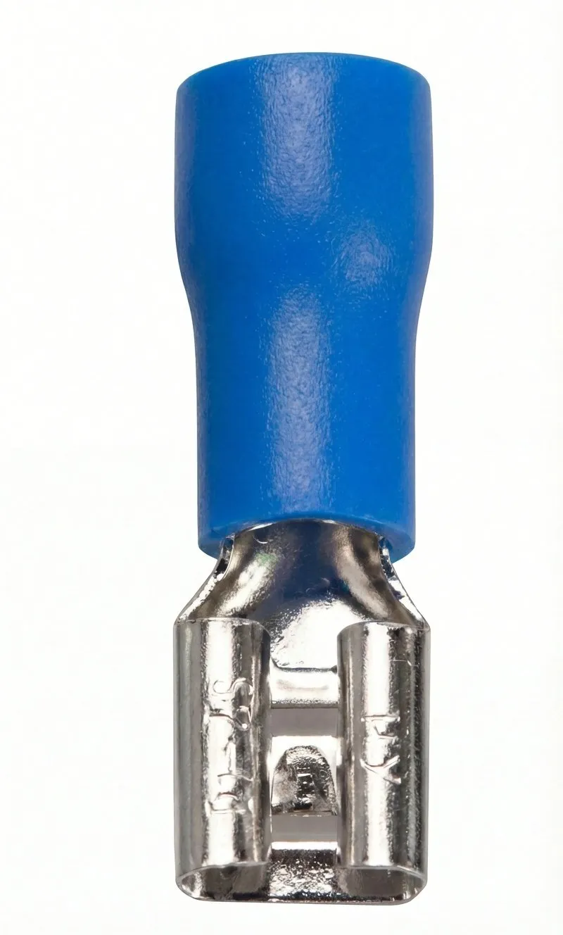 Capocorda femmina isolato 6,3 mm – Blu