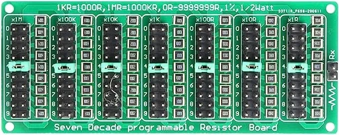 Scheda di resistenze programmabili a 7 segmenti e 10 posizioni