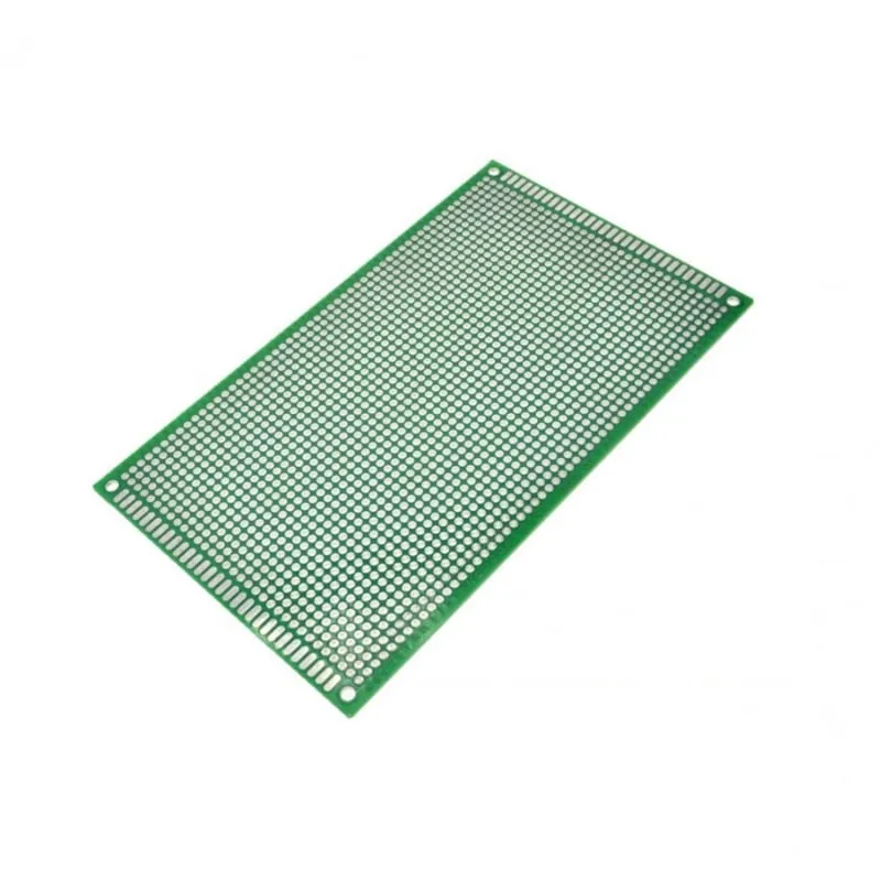 Piastra sperimentale per prototipazione 9x15cm verde