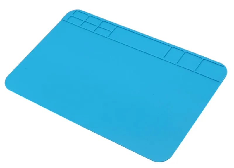 Tappetino da saldatura flessibile in silicone 30x20cm blu