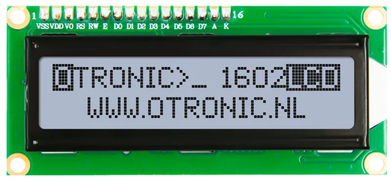 LCD 1602 grigio / nero con retroilluminazione