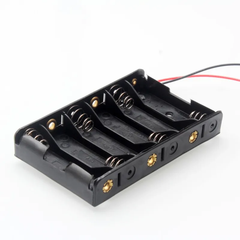 Portabatterie per 6 batterie AA (9V)