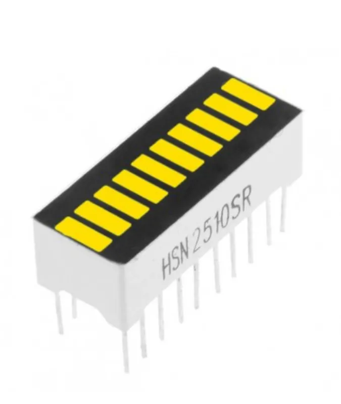 Barra LED a 10 segmenti Gialla