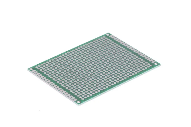 Piastra sperimentale per prototipazione 6x8cm verde
