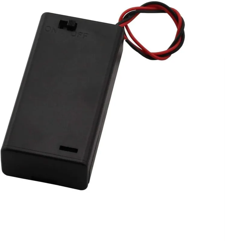 Portabatterie per 2x AAA con interruttore on/off (3V)