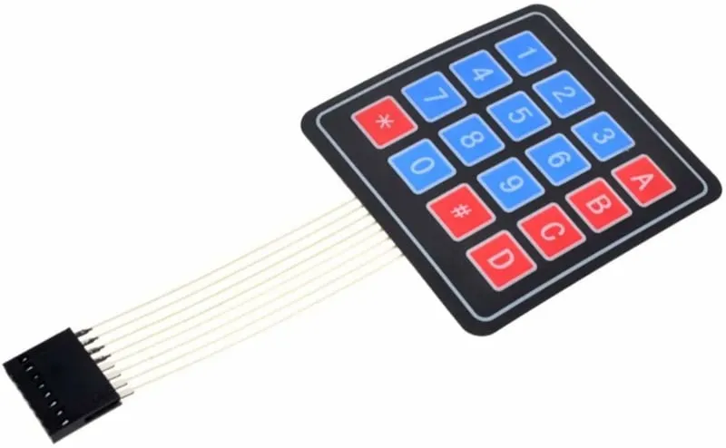 Interruttore tastiera a membrana Matrix 4x4
