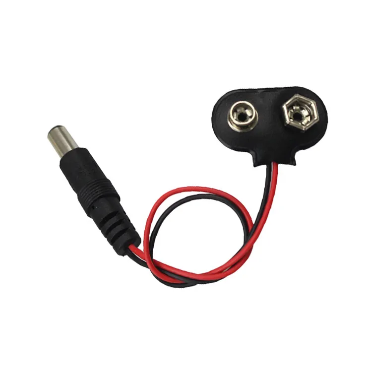 Clip batteria 9V con jack 5.5mm