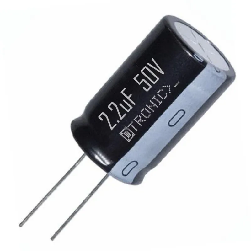 10x Condensatore 2.2uF 50v Elettrolitico (ELCO) nero