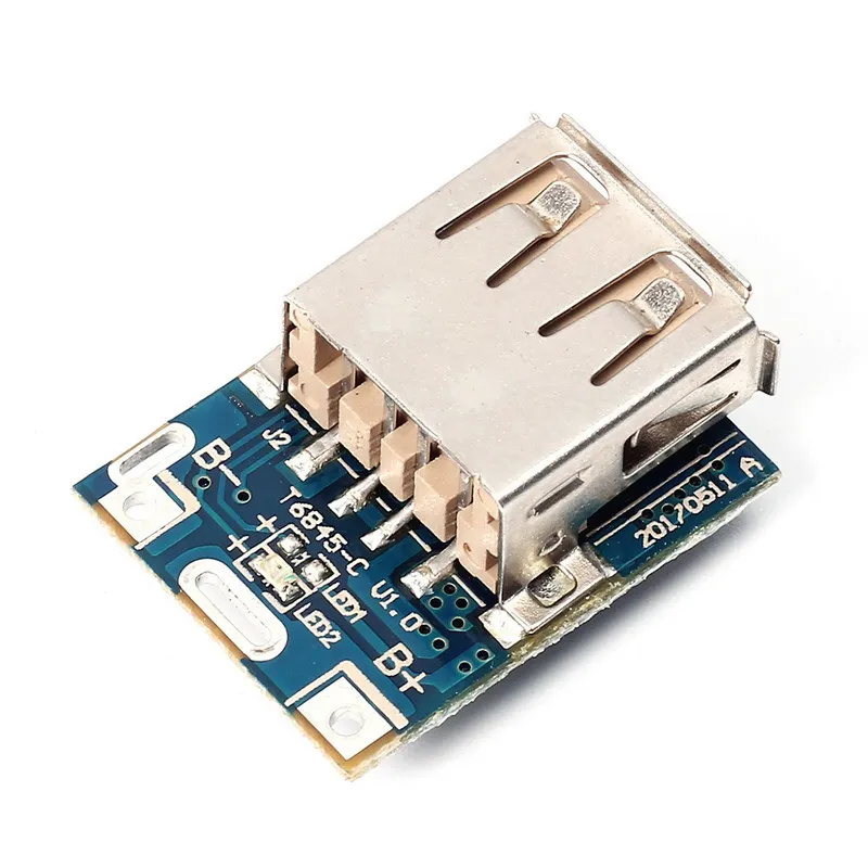 Modulo step-up e di ricarica 5V per batteria al litio