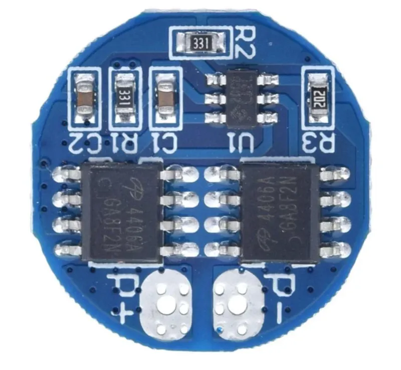 Scheda BMS di carica e protezione 2S per 2x 18650